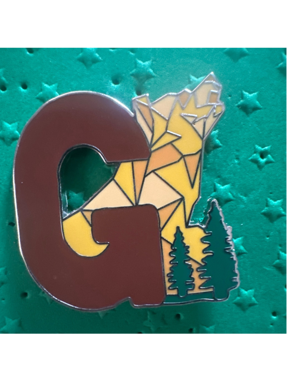 2026 A-Z Disney Attraction Alphabet Letter G Grizzly Peak Mystery Pin